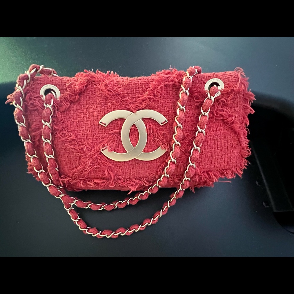 Chanel quilted tweed flap bag - Final Price